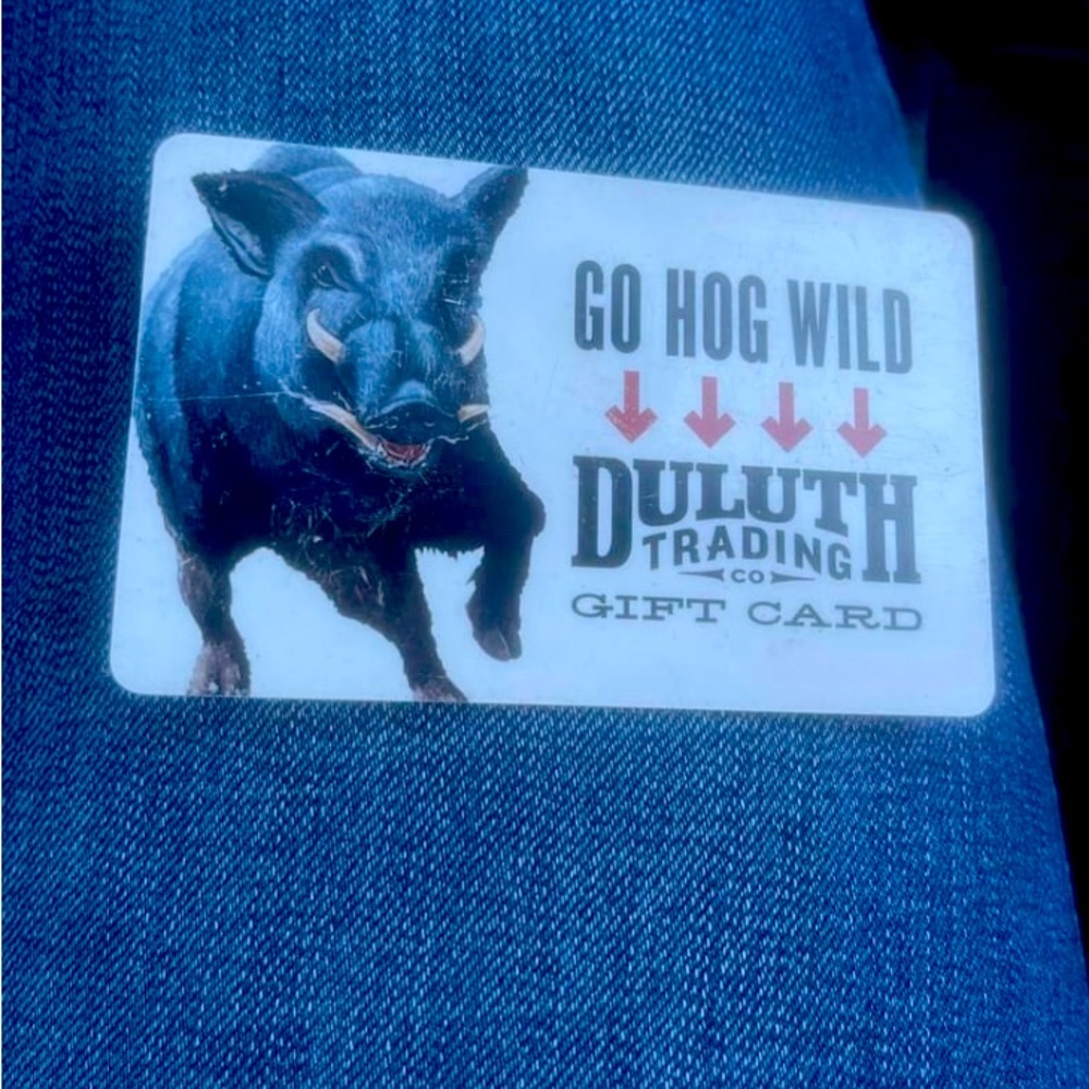 75$ Duluth Trading Company gift card I’ll let it go for 65 no less then 60$ $app